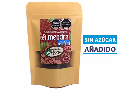 Almendra Cubierta de Chocolate Oscuro al 70% SIN AZ&Uacute;CAR
