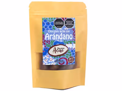 Ar&aacute;ndanos cubiertos de Chocolate Leche al 34%