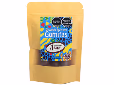 Gomitas Cubiertas de Chocolate Leche al 34%
