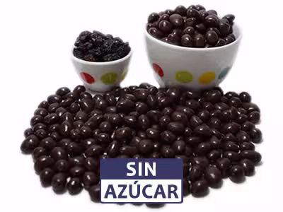 Uva Pasa cubierta de Chocolate Oscuro al 70% sin az&uacute;car